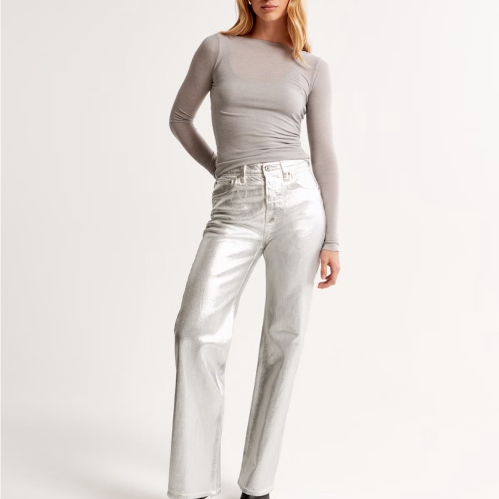 Abercrombie & Fitch Silver Flare Jeans